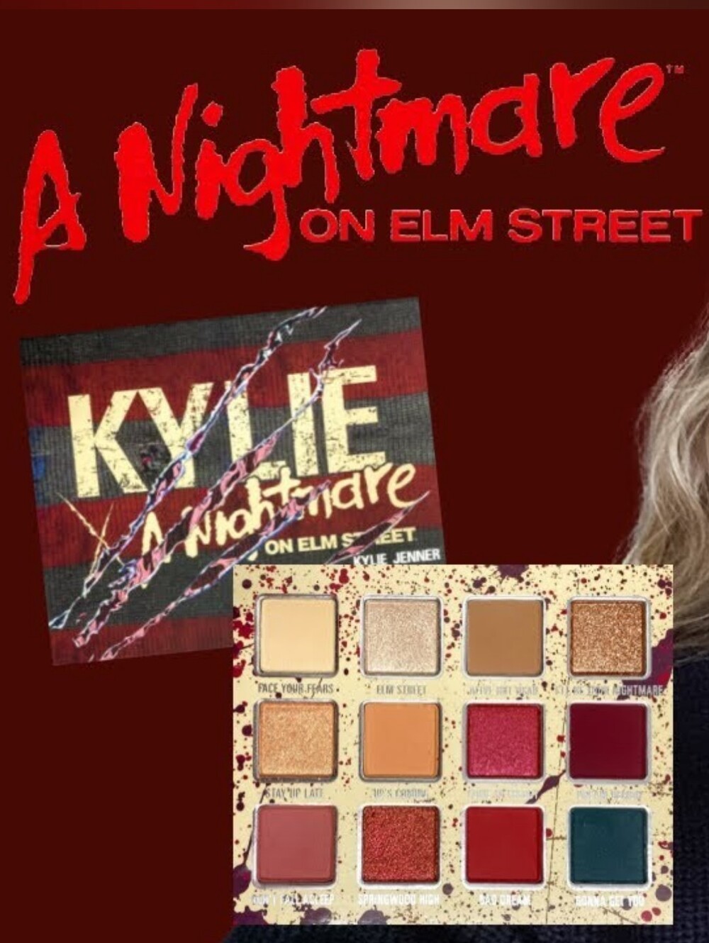 🧚‍♀️Kylie Jenner RARE x Nightmare On Elm Street Eyeshadow Palette NWT